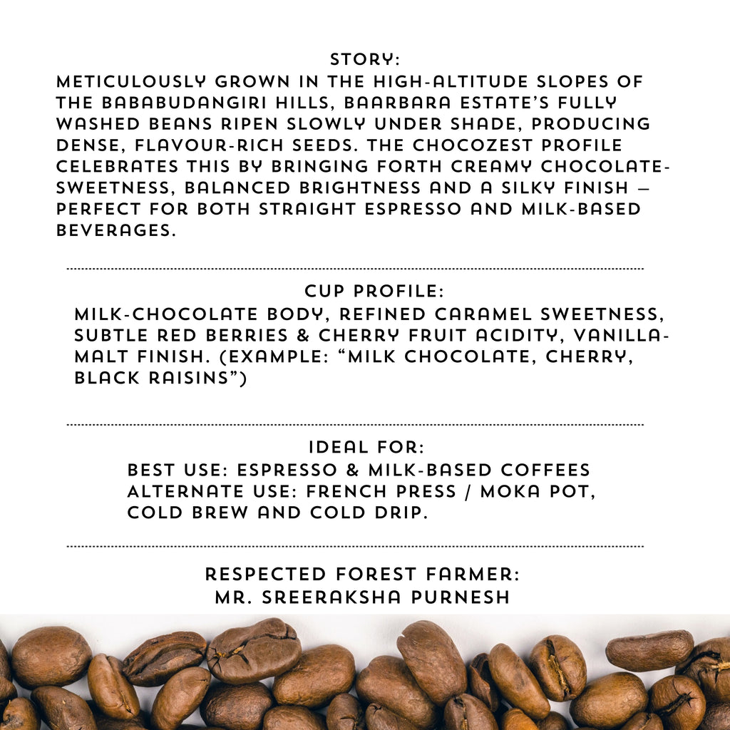 CHOCOZEST – Signature Coffee Beans